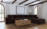 Lakeview Chocolate 6-Piece Upholstered Modular Sectional