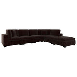 Lakeview Chocolate 6-Piece Upholstered Modular Sectional