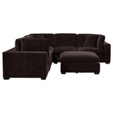 Lakeview Chocolate 6-Piece Upholstered Modular Sectional