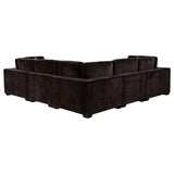 Lakeview Chocolate 6-Piece Upholstered Modular Sectional