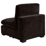 Lakeview Dark Chocolate Upholstered Armless Chair