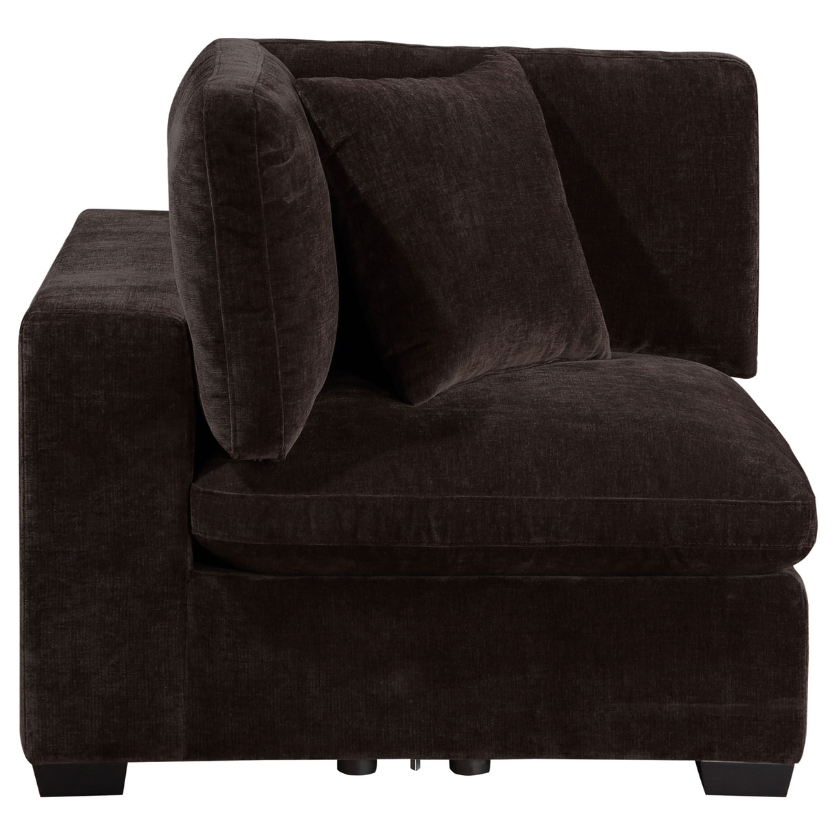 Lakeview Dark Chocolate Upholstered Corner Chair