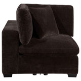 Lakeview Dark Chocolate Upholstered Corner Chair