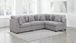 Cambria Grey 4-Piece Upholstered Modular Sectional Sofa by Coaster at Eve Furniture