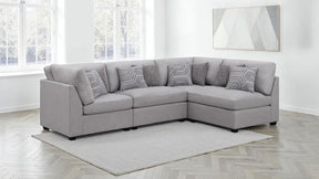Cambria Grey 4-Piece Upholstered Modular Sectional Sofa by Coaster at Eve Furniture
