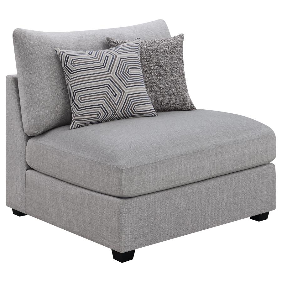 Cambria Grey 4-Piece Upholstered Modular Sectional Sofa by Coaster at Eve Furniture