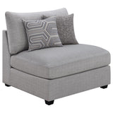 Cambria Grey 4-Piece Upholstered Modular Sectional Sofa by Coaster at Eve Furniture