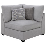 Cambria Grey 4-Piece Upholstered Modular Sectional Sofa by Coaster at Eve Furniture
