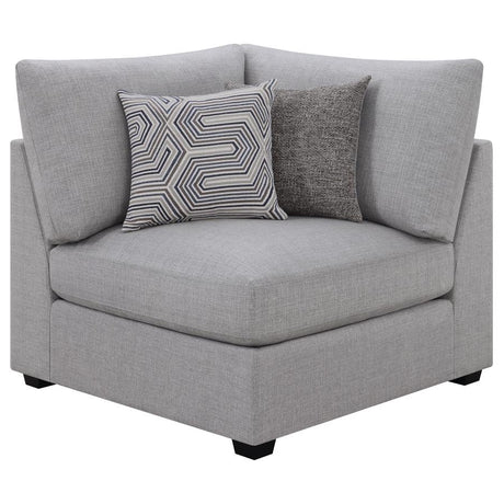Cambria Grey 4-Piece Upholstered Modular Sectional Sofa by Coaster at Eve Furniture
