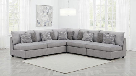 Cambria Grey 5-piece Upholstered Modular Sectional by Coaster at Eve Furniture
