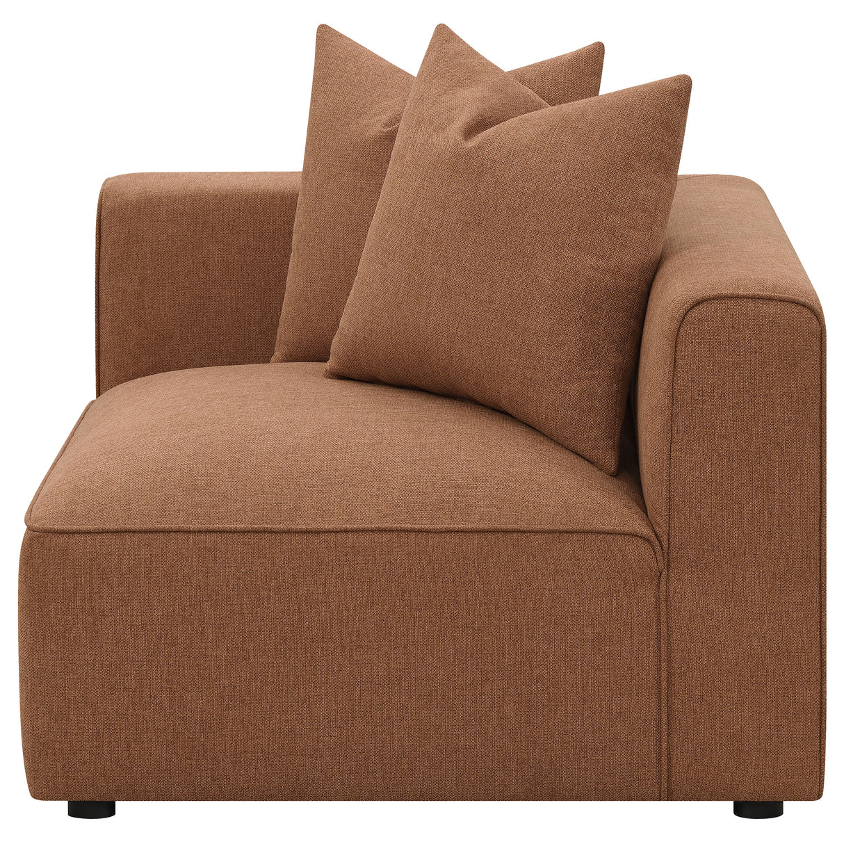 Jennifer Terracotta Upholstered Corner Chair