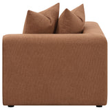 Jennifer Terracotta Upholstered Corner Chair