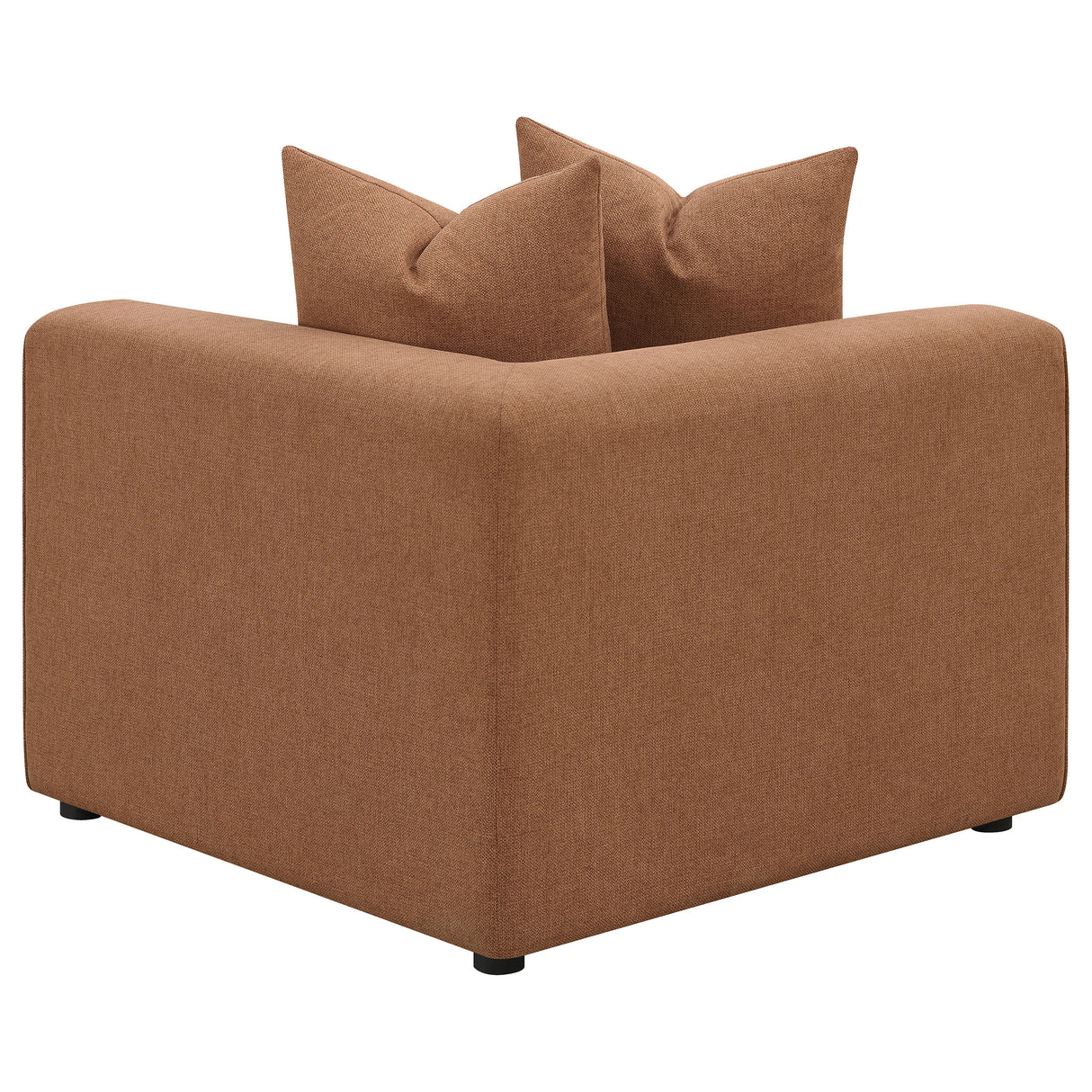 Jennifer Terracotta Upholstered Corner Chair