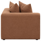Jennifer Terracotta Upholstered Corner Chair