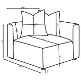 Jennifer Terracotta Upholstered Corner Chair