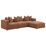 Jennifer Terracotta Upholstered Corner Chair