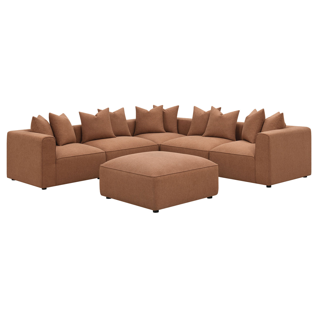 Jennifer Terracotta Upholstered Corner Chair