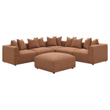 Jennifer Terracotta Upholstered Corner Chair