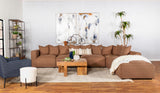 Jennifer Terracotta Upholstered Corner Chair