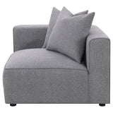 Jennifer Grey Upholstered Corner Chair