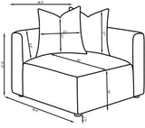 Jennifer Grey Upholstered Corner Chair