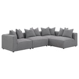 Jennifer Grey Upholstered Corner Chair