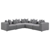 Jennifer Grey Upholstered Corner Chair