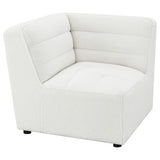 Jennifer Ivory Upholstered Corner Chair