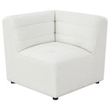 Jennifer Ivory Upholstered Corner Chair