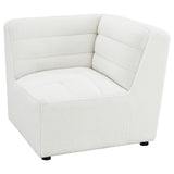Jennifer Ivory Upholstered Corner Chair