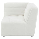 Jennifer Ivory Upholstered Corner Chair