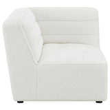 Jennifer Ivory Upholstered Corner Chair