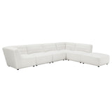 Jennifer Ivory Upholstered Corner Chair