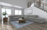 Raleigh Grey 6-Piece Boucle Upholstered Modular Sectional