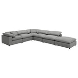 Raleigh Grey 6-Piece Boucle Upholstered Modular Sectional