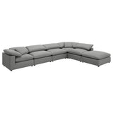 Raleigh Grey 6-Piece Boucle Upholstered Modular Sectional