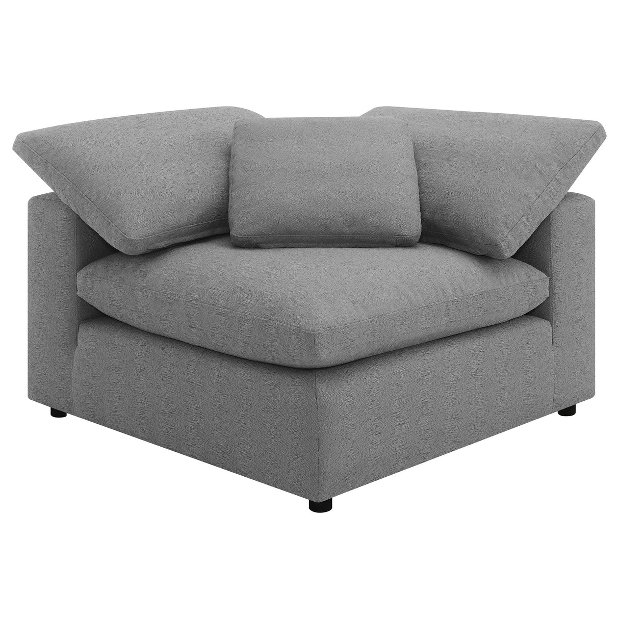 Raleigh Grey 6-Piece Boucle Upholstered Modular Sectional