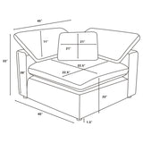 Raleigh Grey 6-Piece Boucle Upholstered Modular Sectional