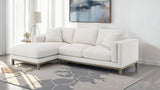 Geneva Sand Boucle Upholstered Sectional Chaise Sofa by Coaster at Eve Furniture