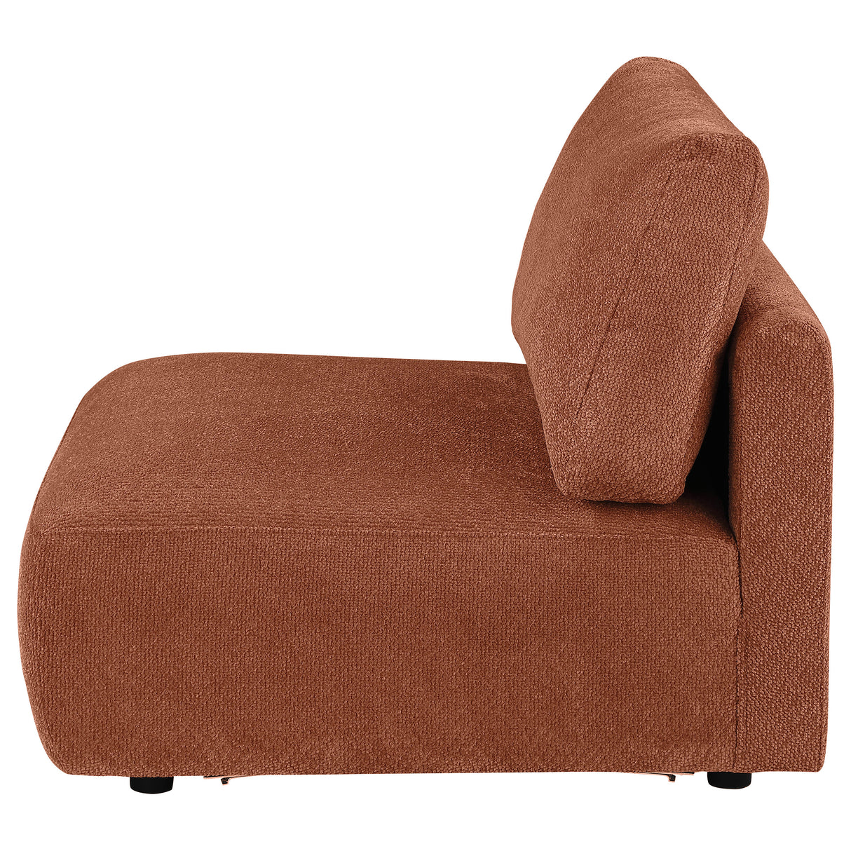 Elysia Coral Fabric Upholstered Modular Armless Chair