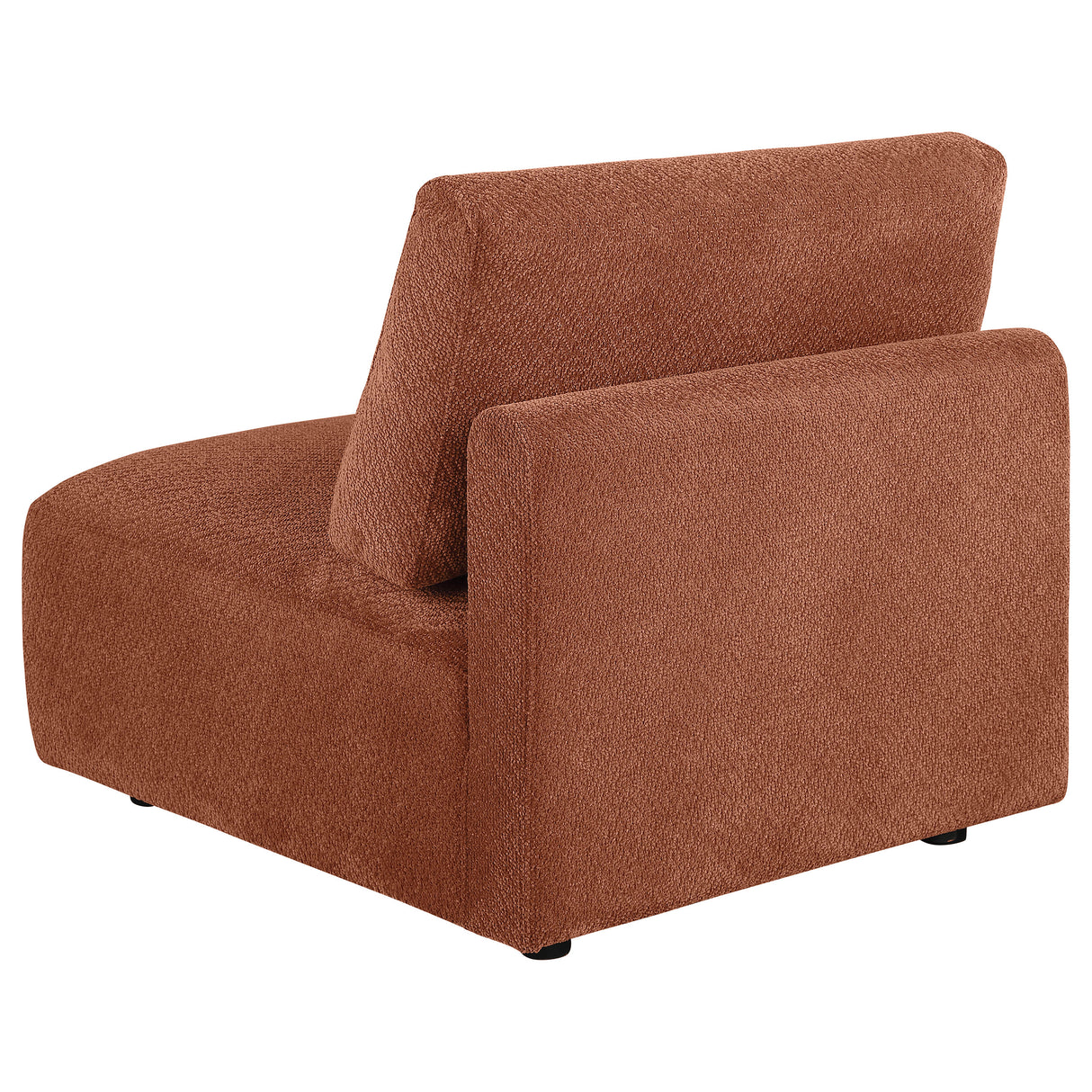 Elysia Coral Fabric Upholstered Modular Armless Chair
