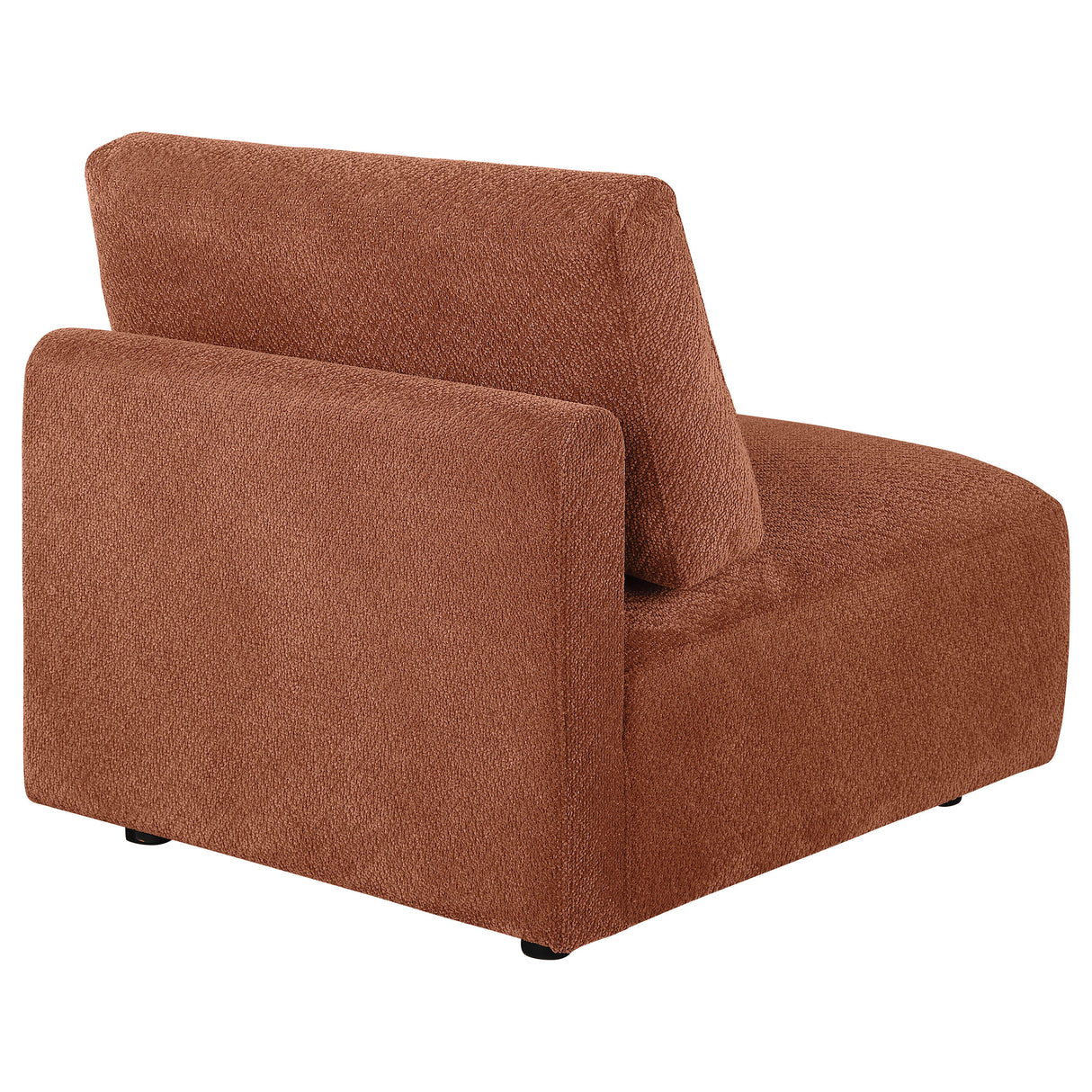 Elysia Coral Fabric Upholstered Modular Armless Chair
