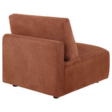 Elysia Coral Fabric Upholstered Modular Armless Chair