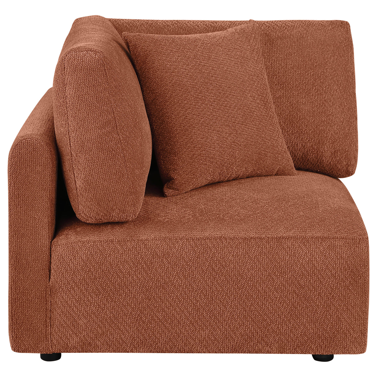 Elysia Coral Fabric Upholstered Modular Corner Chair