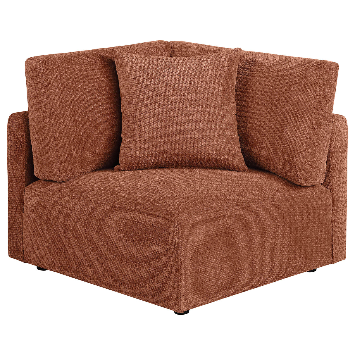 Elysia Coral Fabric Upholstered Modular Corner Chair