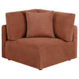 Elysia Coral Fabric Upholstered Modular Corner Chair