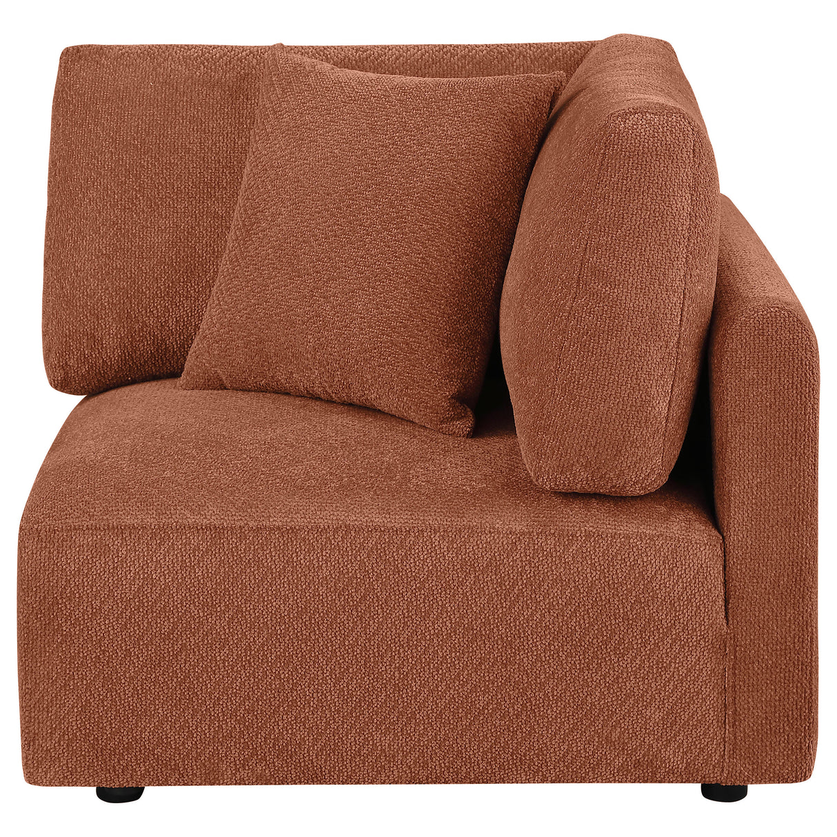 Elysia Coral Fabric Upholstered Modular Corner Chair