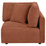 Elysia Coral Fabric Upholstered Modular Corner Chair