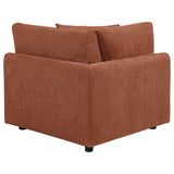 Elysia Coral Fabric Upholstered Modular Corner Chair