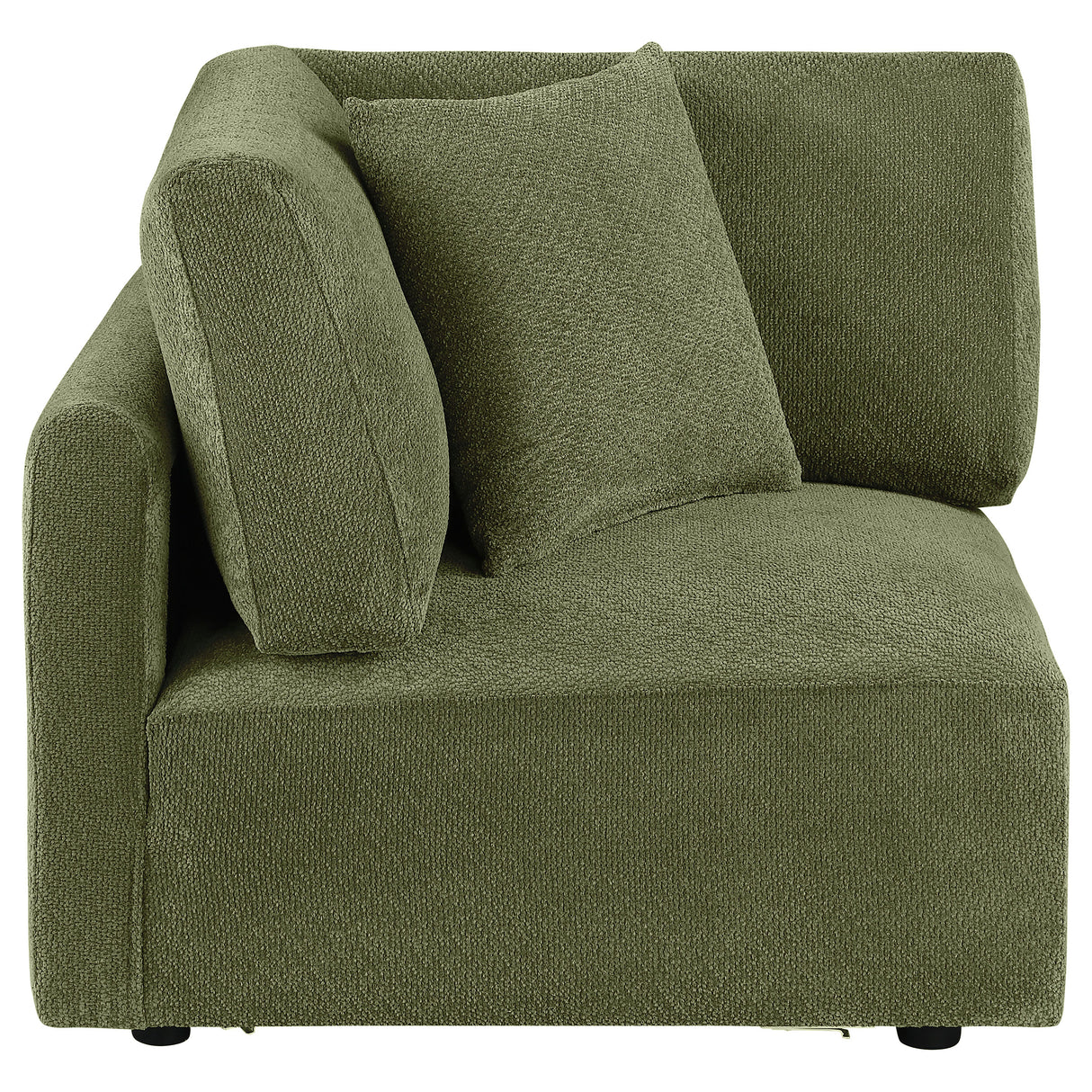 Elysia Green Fabric Upholstered Modular Corner Chair